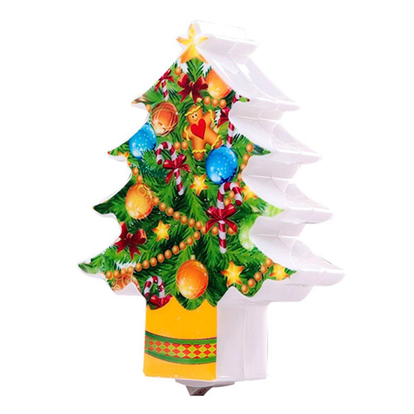 LED Julgran Nattljus USB Laddningsbar Cartoon KLB