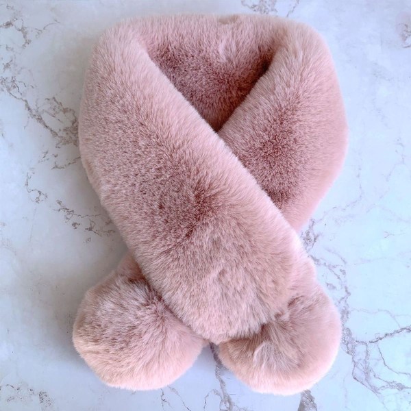 Fleece Halsduk för Pojkar och Flickor, Varm Vinter Halsduk för Barn, Rosa
