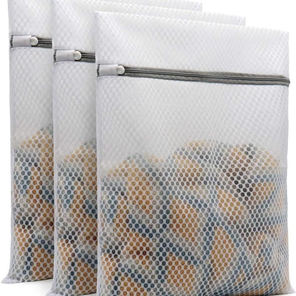 Vaskeripose for vaskemaskin, mesh vaskeriposer, vaskeripose - 1 stk. Grå KLB