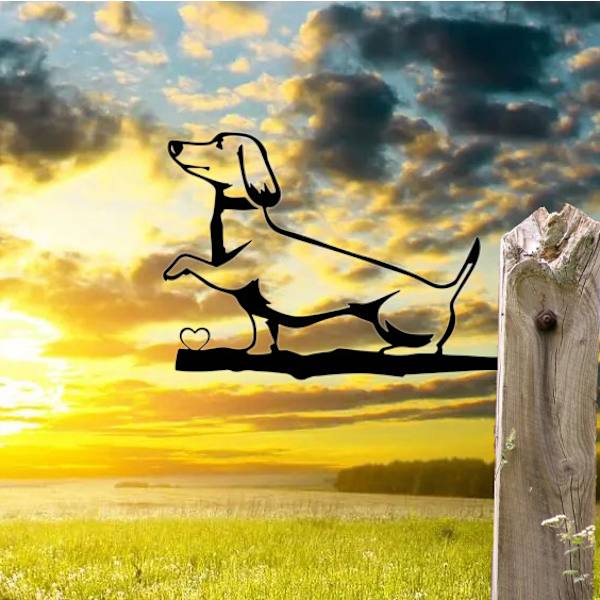 Metallista aita-koriste puutarhan koristeluun ulkokäyttöön kotiin puutarhaan