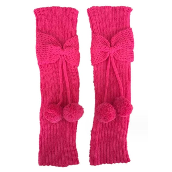 Långa benvärmare för kvinnor Lolita Fashion Wool Cable Knit Rose KLB