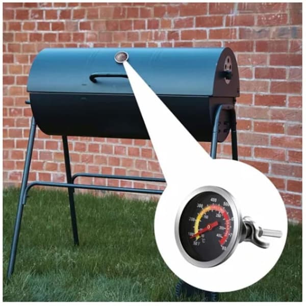 50 800℉/10°C - 400°C Grilltermometer i rostfritt stål för utomhusgrillning