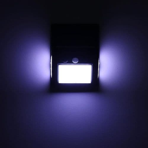 LED Solcellelamper med Bevægelsessensor Havegårdsmurlys Sikkerhed