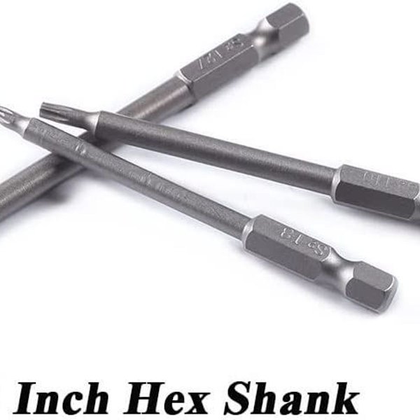 T8-T30 75mm tähtipäinen pitkä teräksinen Torx-kärkisarja Cisea