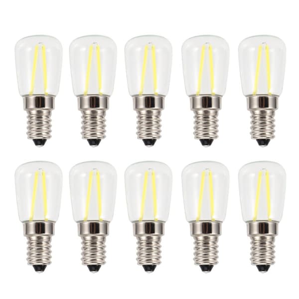 10 stk. E14 mini LED-lys med lang glødetråd og høj lysstyrke KLB