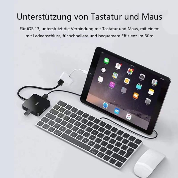 USB-kameraadapter, USB-uttag OTG-adapter kompatibel med telefon, bärbar USB