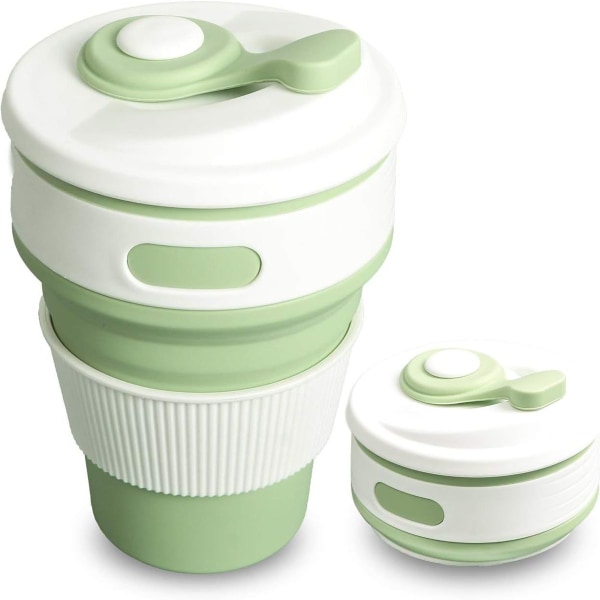 Produktbeskrivelse 1. Sammenleggbar: Denne kaffekoppen med lokk er super plassbesparende KLB