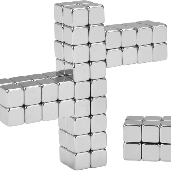 Neodym supermagneter kube 5 x 5 x 5 mm [125 stykker] Meget sterke magneter KLB