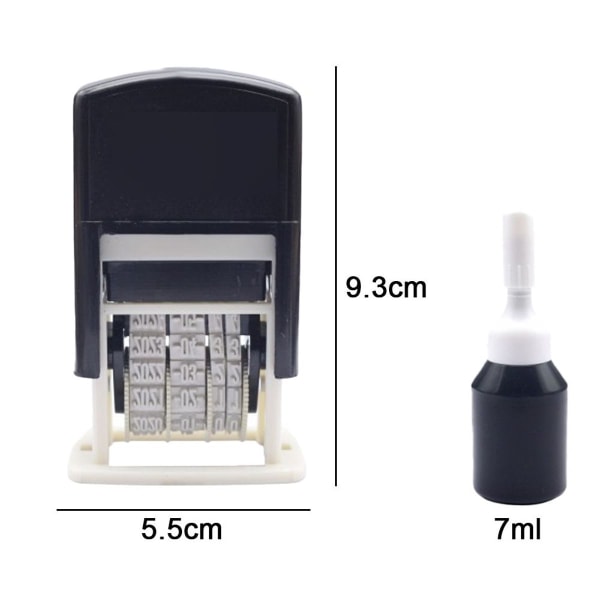 Simple Business Automatic Back Ink Stamp Dato Stempel Digital Shape8