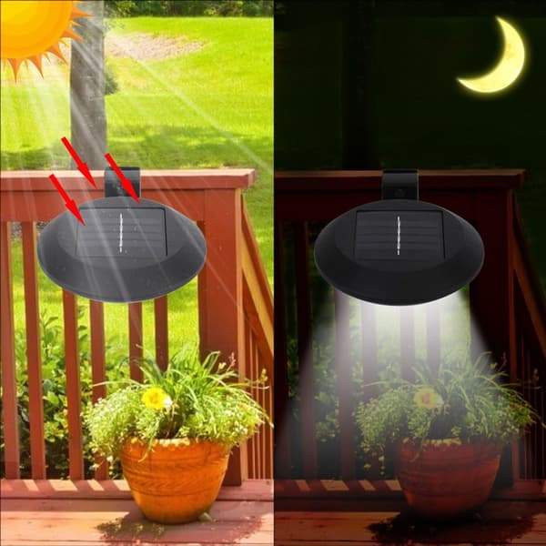 Vanntett 9LED solcelle takrennelys, gjerdelys vegglamper KLB