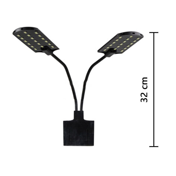 LED-akvarielys Twins Aquarium Lamp To hoder LED-lys for KLB