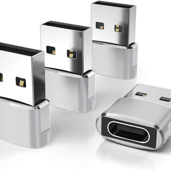 Pakke USB C hunn til USB hann adapter type A ladeblokk