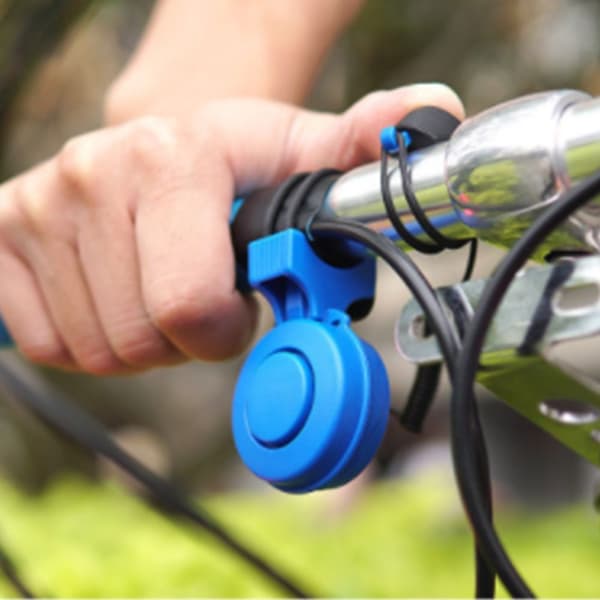 Laddningsbar cykelklocka USB | Vattentät | Blå