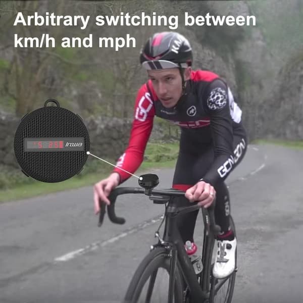 Pyörän Bluetooth-kaiutin, nopeusmittari, akun taso ja