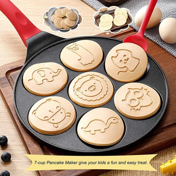 Non-stick pannekakepanne, stekepanne for pannekaker, klassisk smiley mini KLB