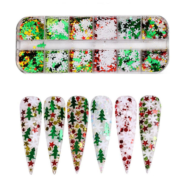 Julnagelglitter för nageldesign stil 1 KLB