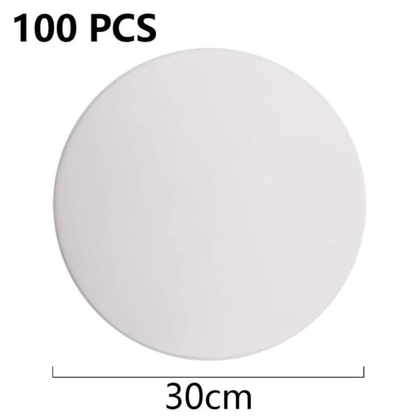 Sett med 100 bakepapirformer, 30 cm, non-stick bakepapirformer