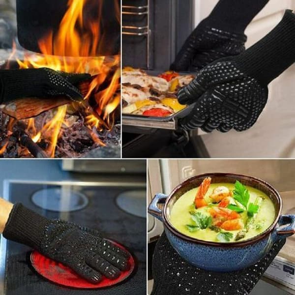 Värmebeständig handskar för matlagning, grillning, bakning