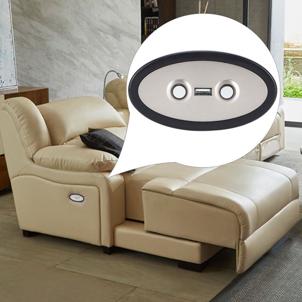 Elektrisk sofa Push Rod Håndbryter med LED KLB
