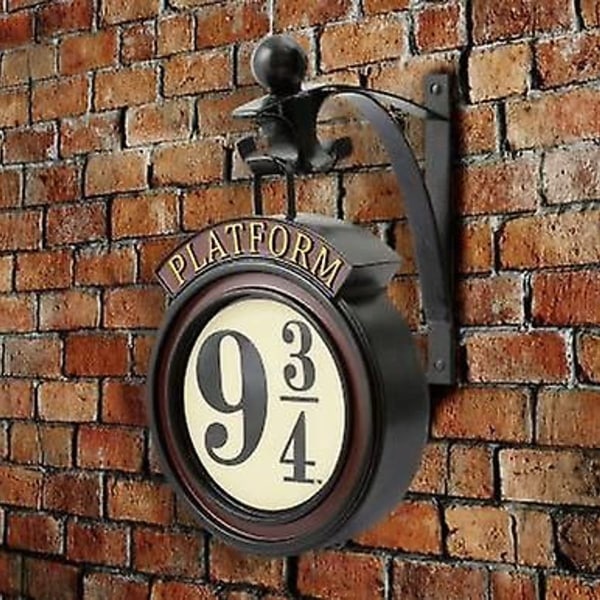 Harry Potter riippuvalaisin 9 3/4 yövalo, metallinen seinävalaisin 9 yövalo