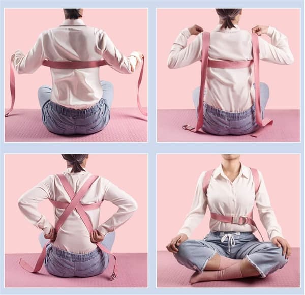 Yoga blokker sett med 2 - blå 2 blokker + 1 stropp