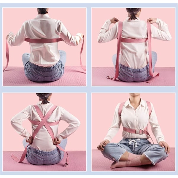 Yogablock set med 2 - blå 2 block + 1 band