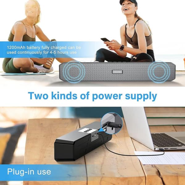 Työpöydän tietokonekaiuttimet Bluetooth 5.0 -yhteydellä, PC