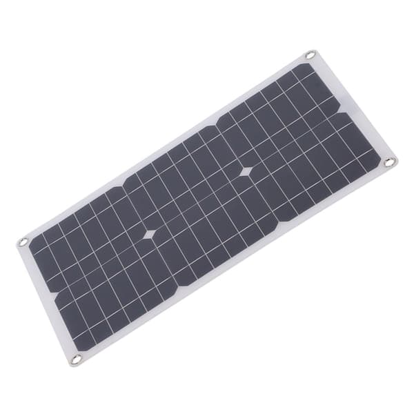 Fleksibelt 23W solcellepanelsett med dobbel USB og DC utganger KLB