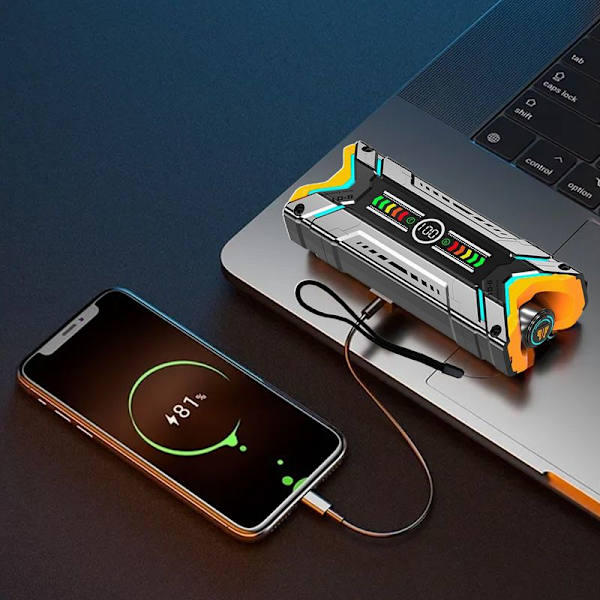 Futuristisk Sci-fi Mecha Style TWS Trådløs Bluetooth 5.3 Sort