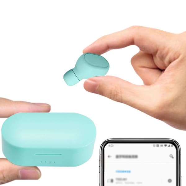Trådløse ørepropper, trådløse hodetelefoner Bluetooth 5.0 Grønn