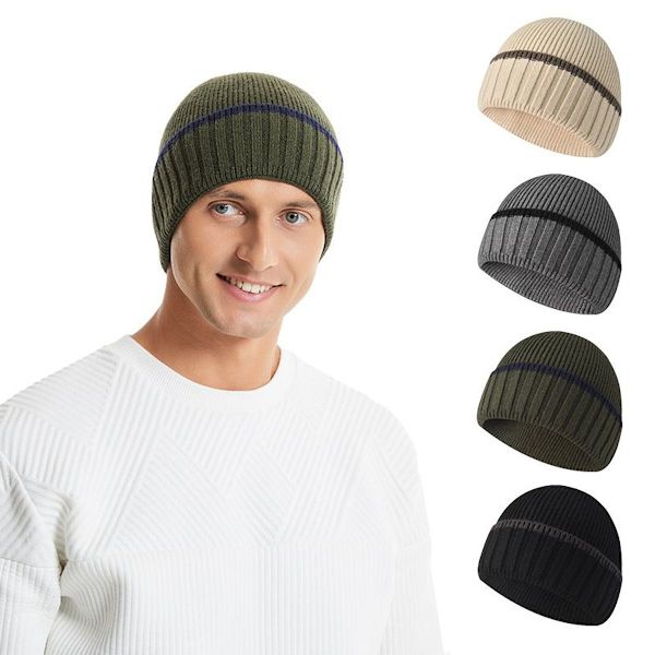 Herre Vinter Udendørs Varme Fortykket Bowler Hat 1stk