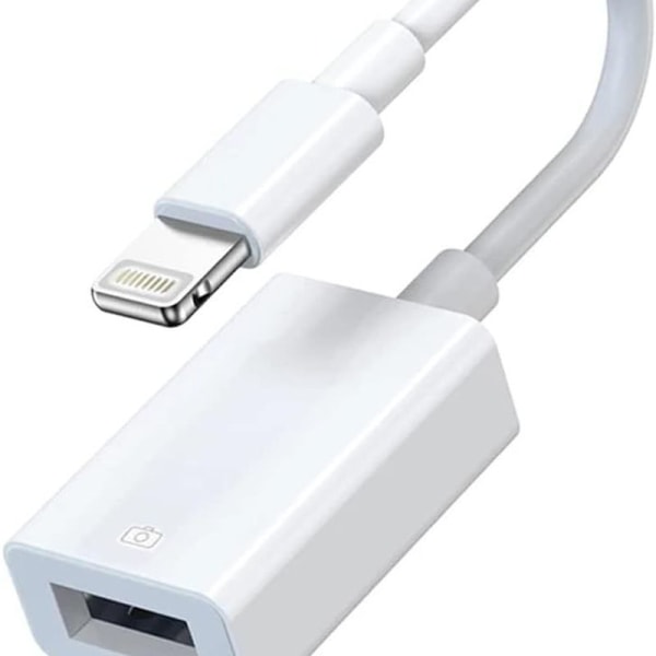 USB kameraadapter, USB 3.0 OTG-kabel för iPhone/iPad för anslutning
