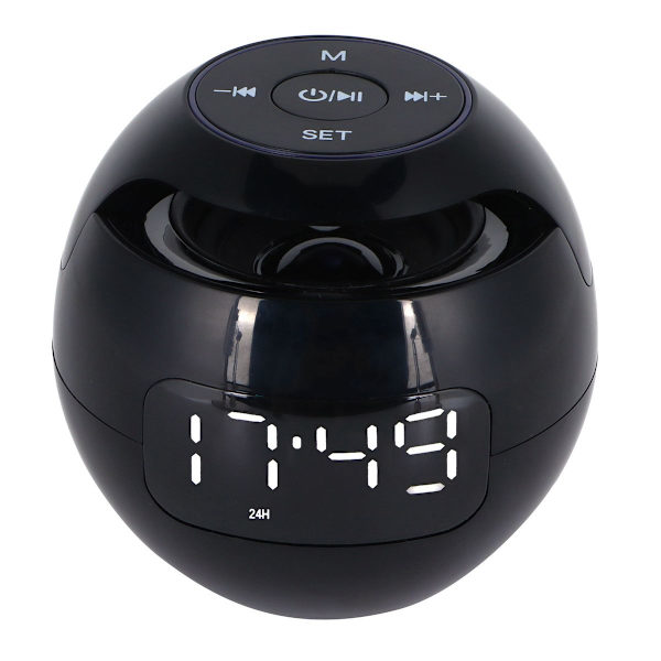 LED färgglad väckarklocka Bluetooth-högtalare bärbar mini KLB