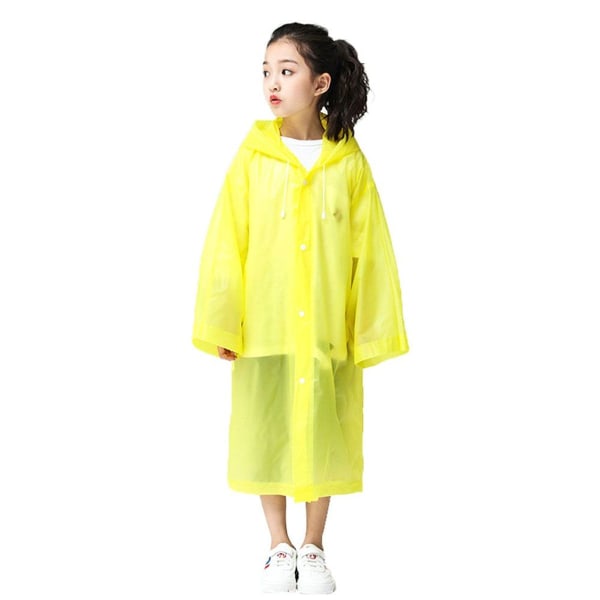 6-delade engångsregnrockar för barn, gul KLB