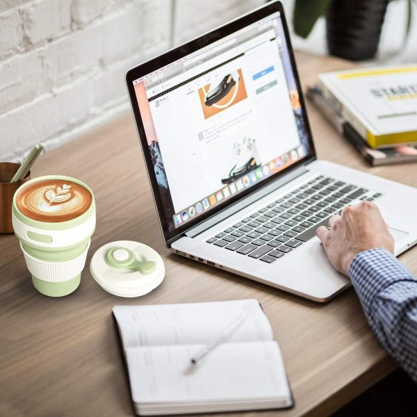 Produktbeskrivelse 1. Sammenleggbar: Denne kaffekoppen med lokk er super plassbesparende KLB