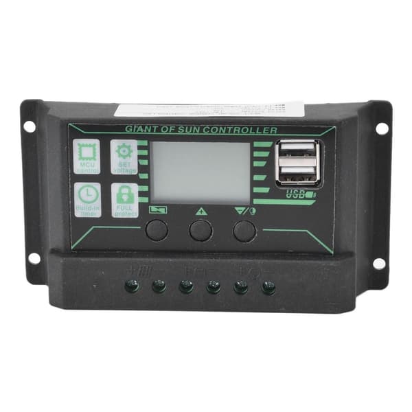 Solcellsladdnings- och urladdningsregulator, justerbar LCD-display KLB