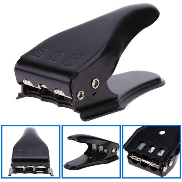 Universal 3 i 1 punch/Standard SIM/Micro SIM/Nano SIM-kortkutter til alle