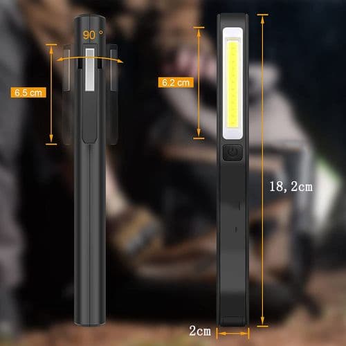 USB-ladattava USB-työvalo Cob-taskulamppu Taskulamppu Ultra