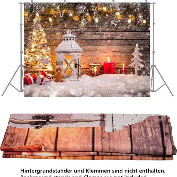200*150cm Julefotografering Bakgrunn Vinyl Julepynt KLB