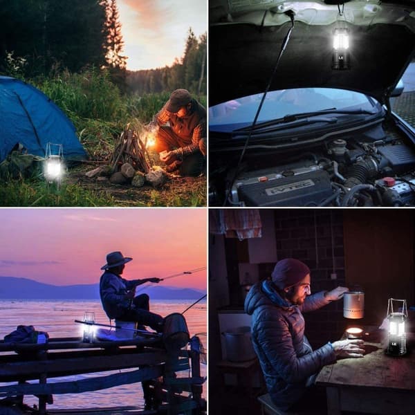 LED-campinglampe, vanntett LED-campinglanterne, nødlys, for