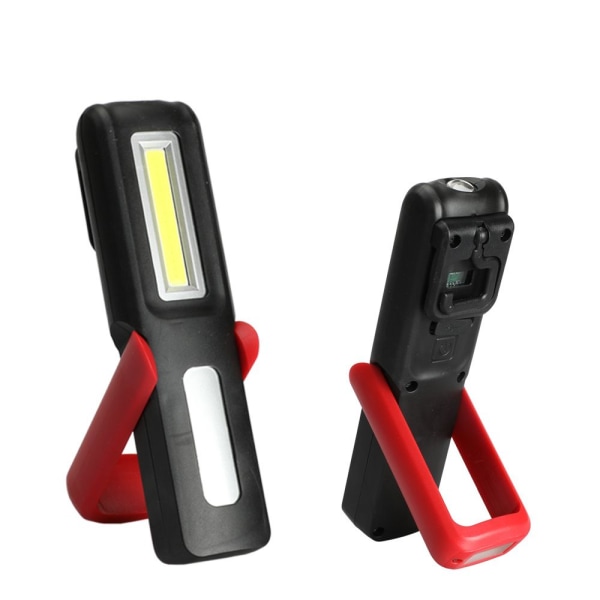 Arbejdslampe, USB genopladelig LED håndholdt lampe, magnetisk, COB mekanisk inspektionslampe til bilreparation, garage, camping, nødsituation osv.