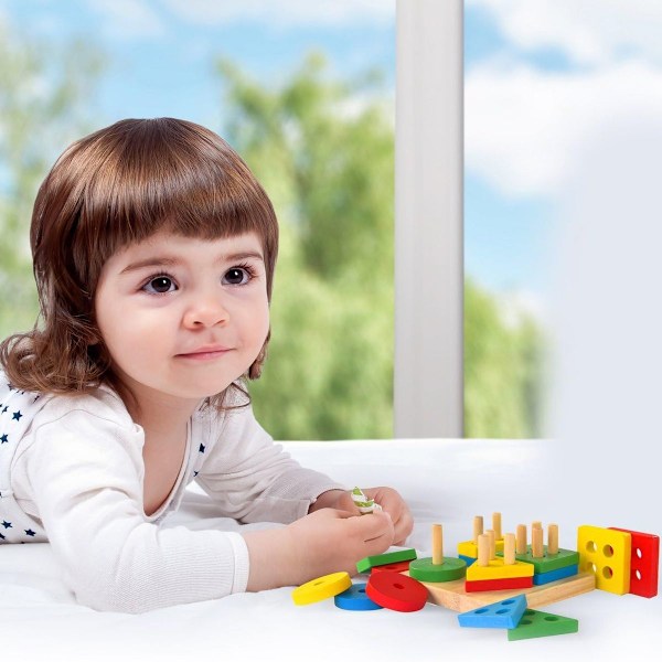 Montessori-lelut, opettavaiset puiset lelut lapsille, varhainen oppiminen KLB