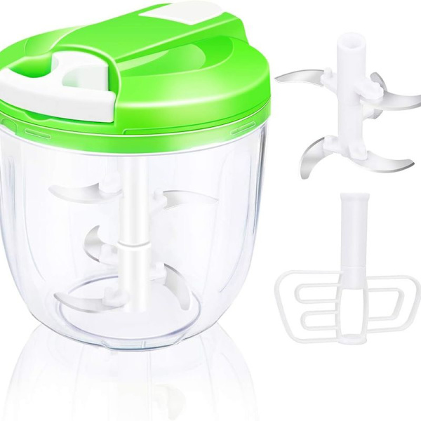 Løghakker med kabel, 900ML løghakker foodprocessor