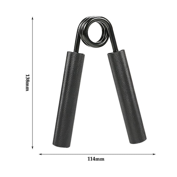 Metallinen käden vahvistin, musta, 150 lbs