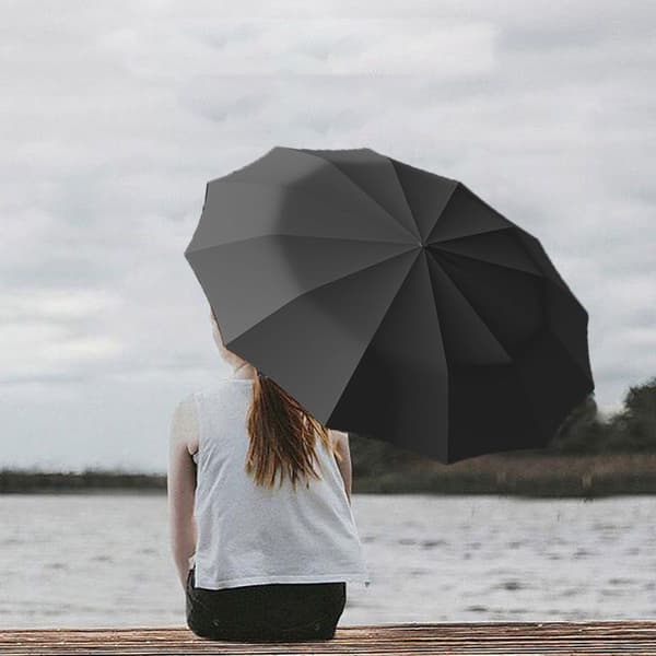 Täysin automaattinen kaksoisvarjo, Repel Umbrella - Musta KLB