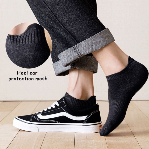 Sockar herrstrumpor vår och sommar mesh andas enfärgad svart KLB