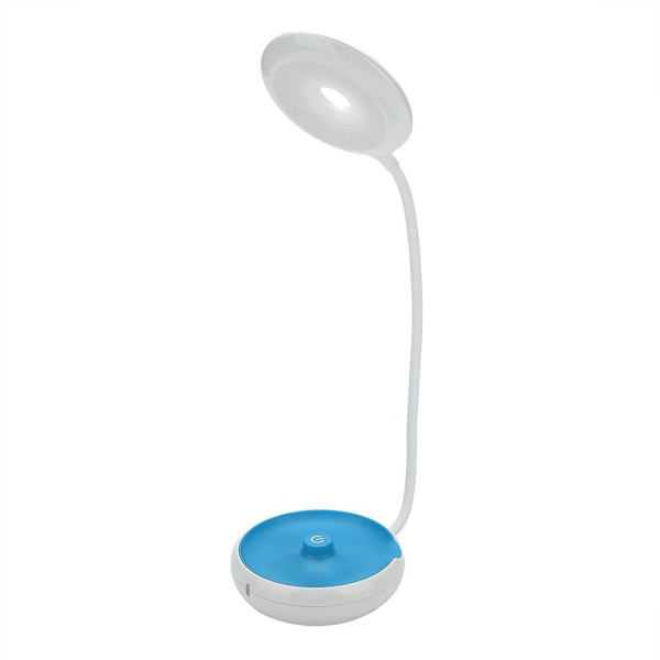 Folding Fleksibel USB Bærbar Bordlampe Blå KLB