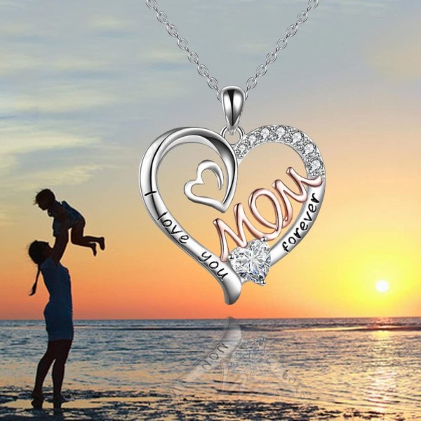 Mamma halsband, presenter till mamma, jag älskar dig ¡°, mamma halsband, hjärthänge,