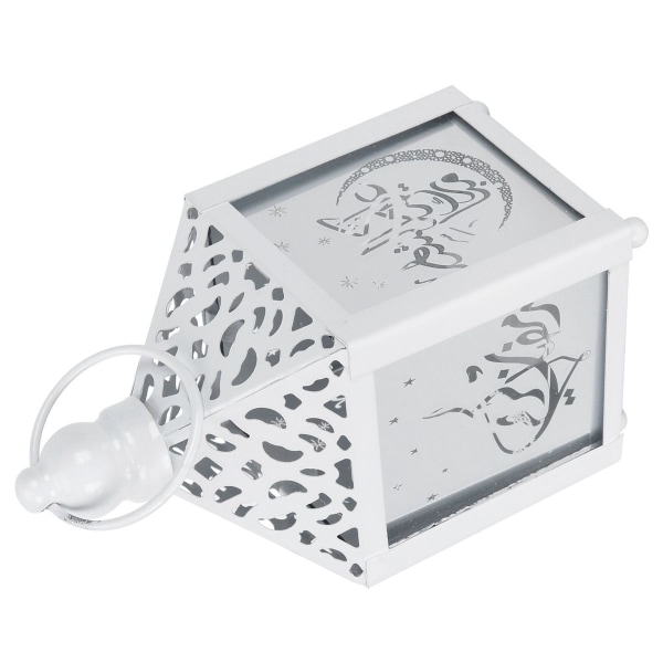 Ramadan-lampe i jern med hengende LED-lys, ornament for hjemmet, fest, KLB