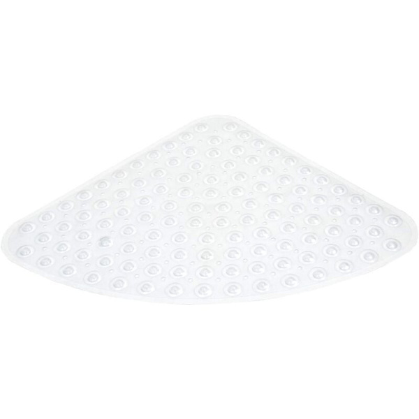 Sektor halkfri gummimatta för dusch eller badhörn, transparent blå, 54 x 54 cm, transparent KLB